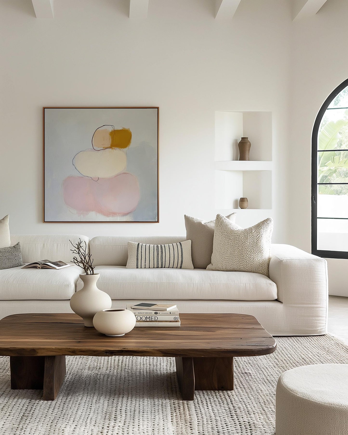 Minimalist Abstract Shapes – Soft Neutral and Blush Tones for Modern Interiors My Store