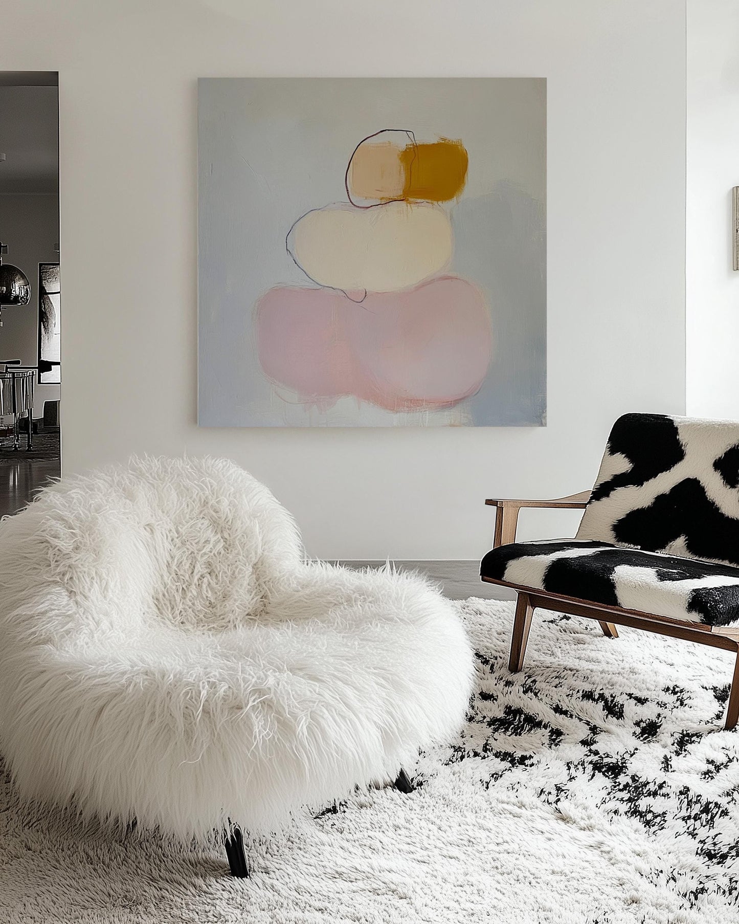Minimalist Abstract Shapes – Soft Neutral and Blush Tones for Modern Interiors My Store