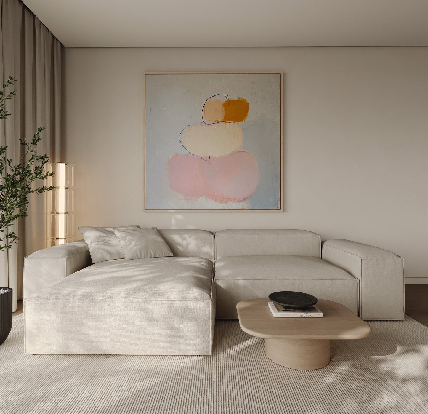 Minimalist Abstract Shapes – Soft Neutral and Blush Tones for Modern Interiors My Store