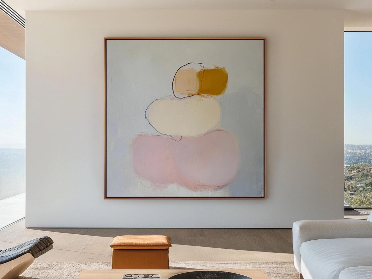 Minimalist Abstract Shapes – Soft Neutral and Blush Tones for Modern Interiors My Store