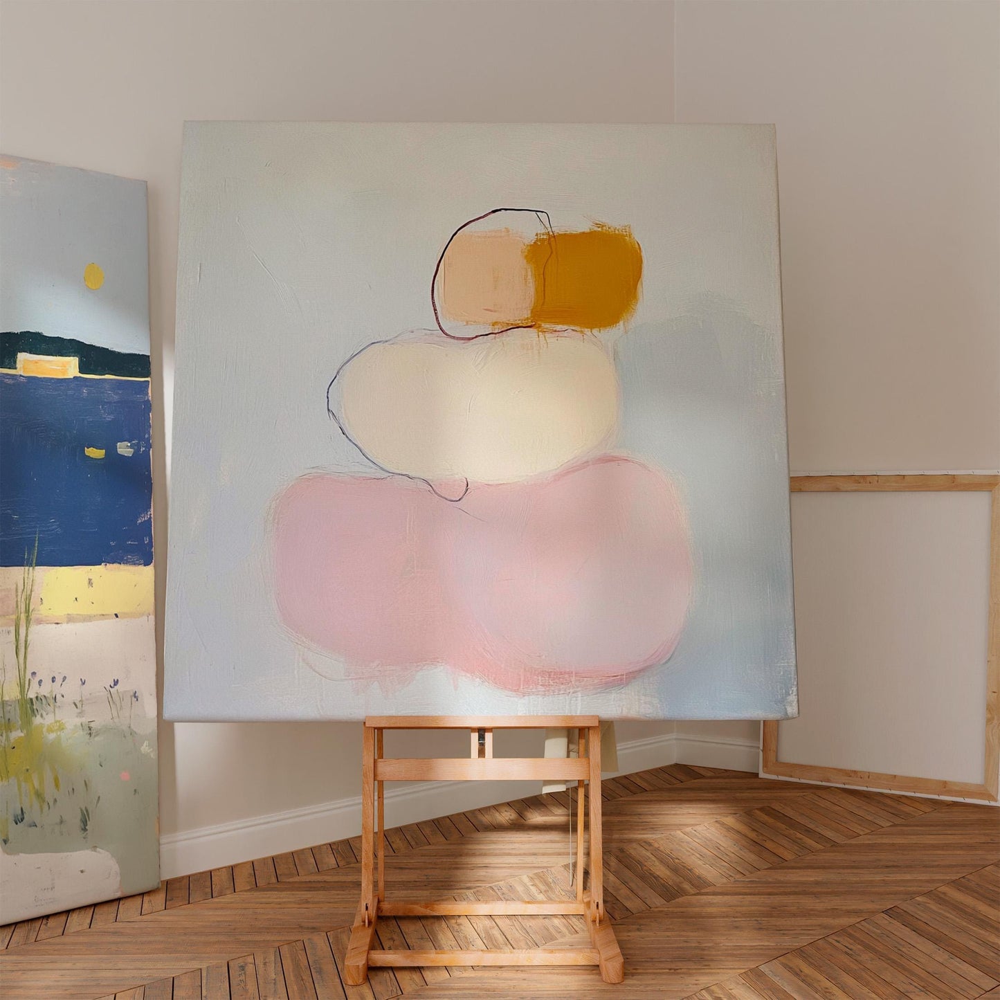 Minimalist Abstract Shapes – Soft Neutral and Blush Tones for Modern Interiors My Store