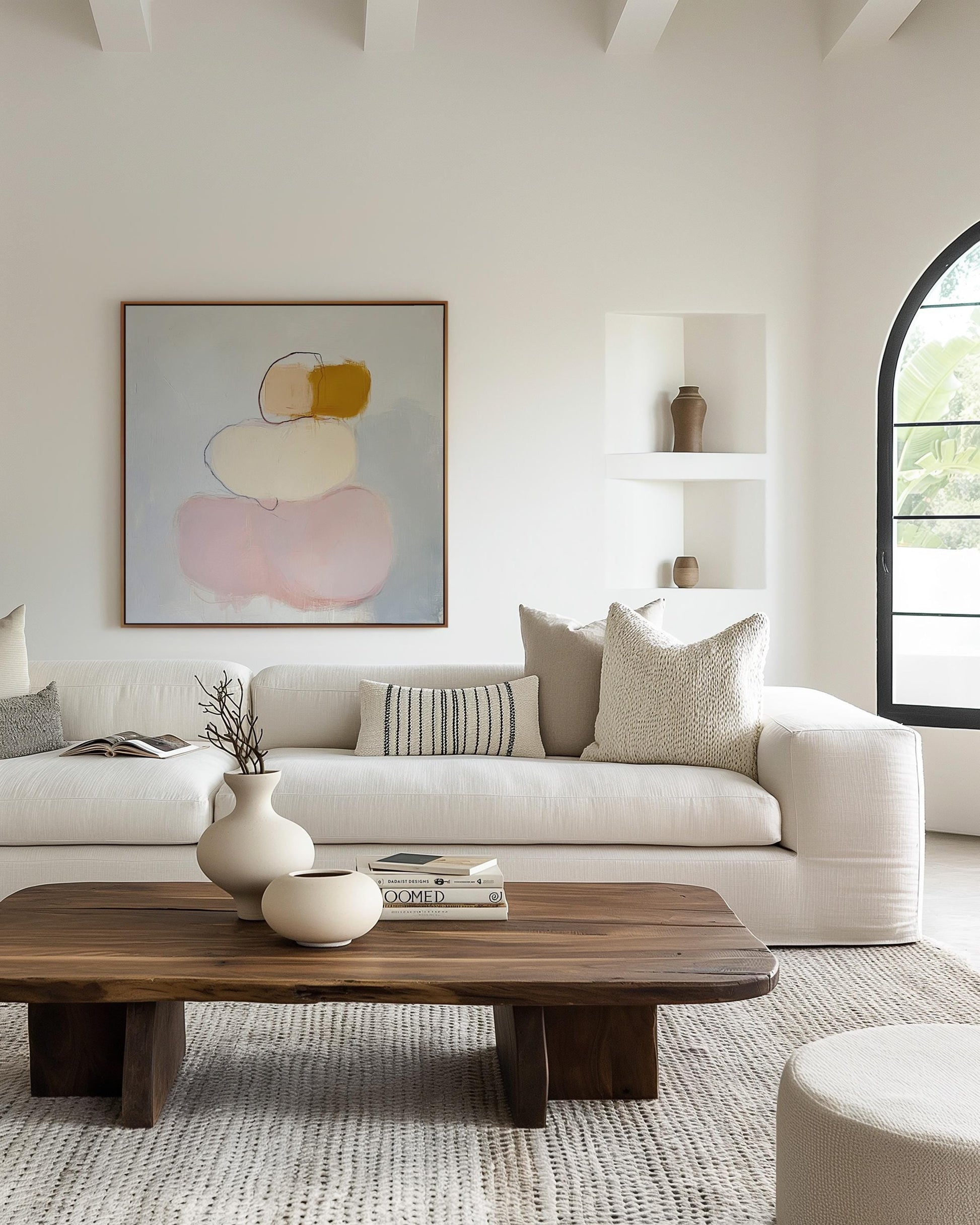 Minimalist Abstract Shapes – Soft Neutral and Blush Tones for Modern Interiors My Store