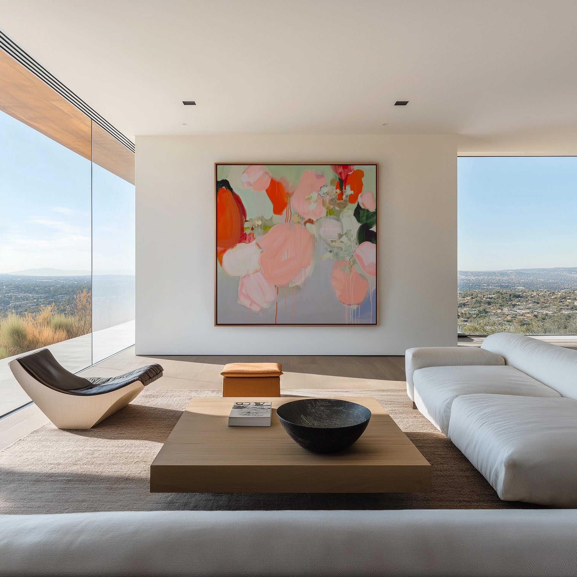 Blush Garden — Abstract Floral Painting, Soft Pastel Wall Art, Contemporary Botanical Canvas Decor My Store