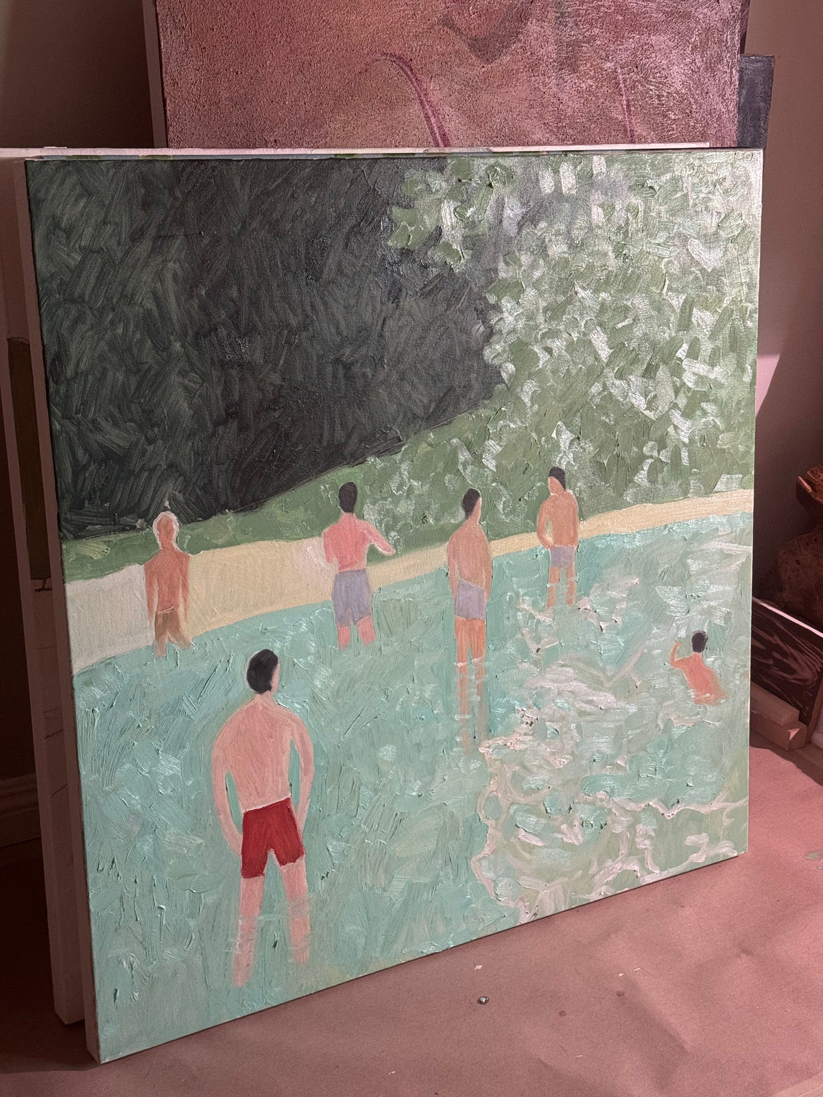 Finally, we deliver the finished painting to you, so it can live in your space and bring you joy every day